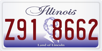 IL license plate Z918662