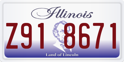 IL license plate Z918671