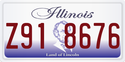 IL license plate Z918676