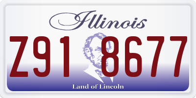 IL license plate Z918677