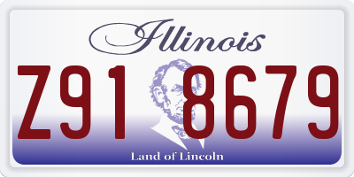 IL license plate Z918679
