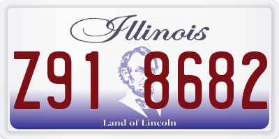 IL license plate Z918682