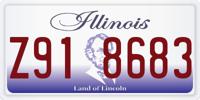 IL license plate Z918683