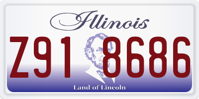 IL license plate Z918686