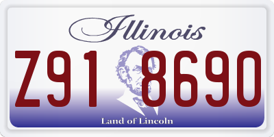 IL license plate Z918690