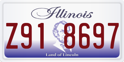 IL license plate Z918697