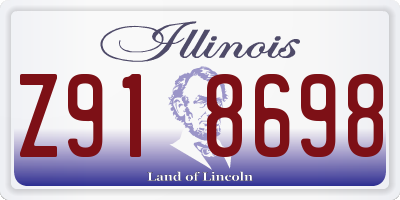 IL license plate Z918698
