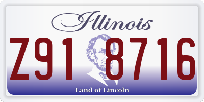 IL license plate Z918716