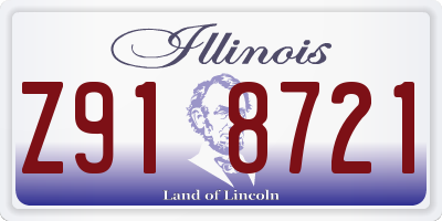 IL license plate Z918721