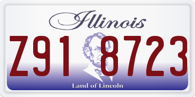 IL license plate Z918723