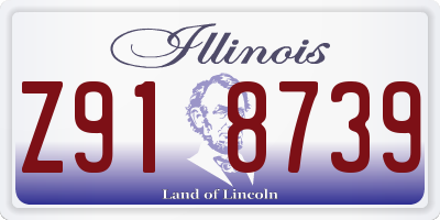 IL license plate Z918739