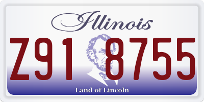 IL license plate Z918755