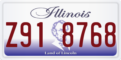 IL license plate Z918768