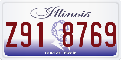 IL license plate Z918769