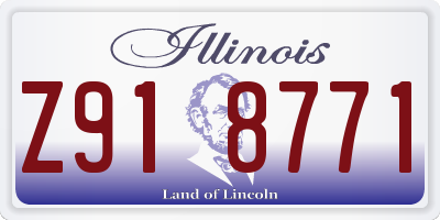 IL license plate Z918771