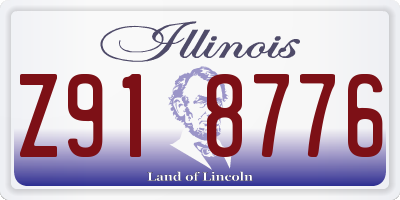 IL license plate Z918776