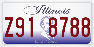 IL license plate Z918788