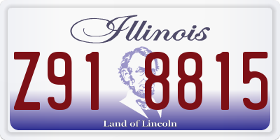 IL license plate Z918815