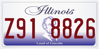 IL license plate Z918826
