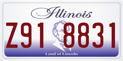 IL license plate Z918831