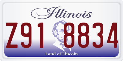 IL license plate Z918834
