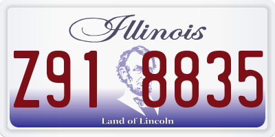 IL license plate Z918835