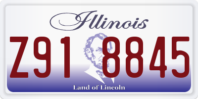 IL license plate Z918845