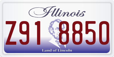 IL license plate Z918850