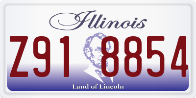 IL license plate Z918854