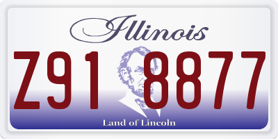 IL license plate Z918877