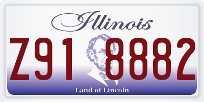 IL license plate Z918882