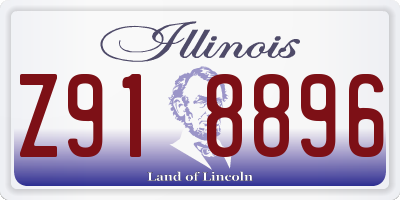 IL license plate Z918896