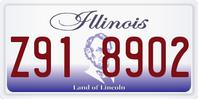 IL license plate Z918902
