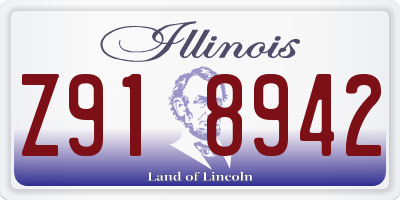 IL license plate Z918942