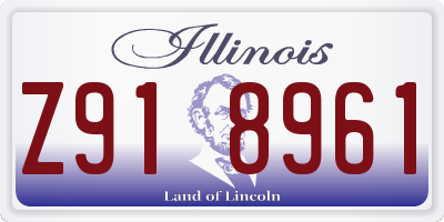 IL license plate Z918961