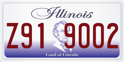 IL license plate Z919002
