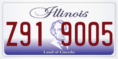 IL license plate Z919005