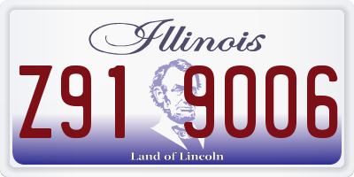 IL license plate Z919006