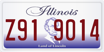 IL license plate Z919014