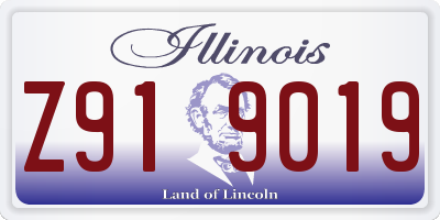 IL license plate Z919019