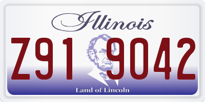 IL license plate Z919042