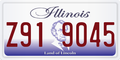 IL license plate Z919045