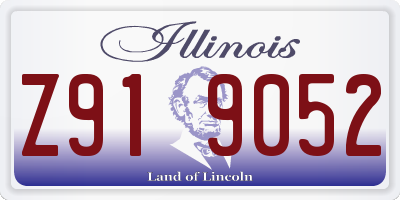 IL license plate Z919052