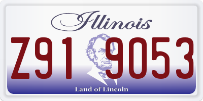 IL license plate Z919053