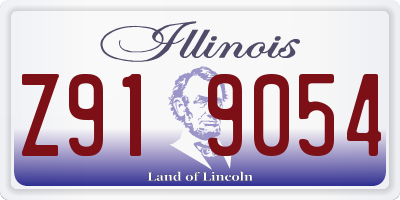 IL license plate Z919054