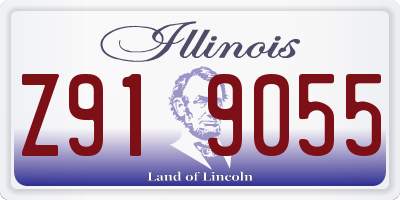 IL license plate Z919055