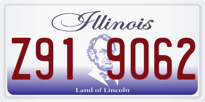 IL license plate Z919062