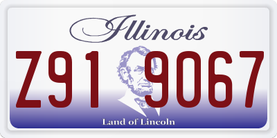 IL license plate Z919067