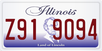 IL license plate Z919094