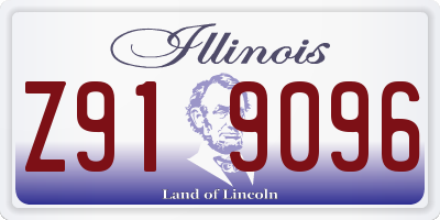 IL license plate Z919096